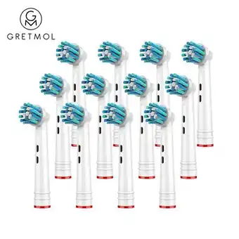 12x oral-b compatible electric toothbrush replacement heads