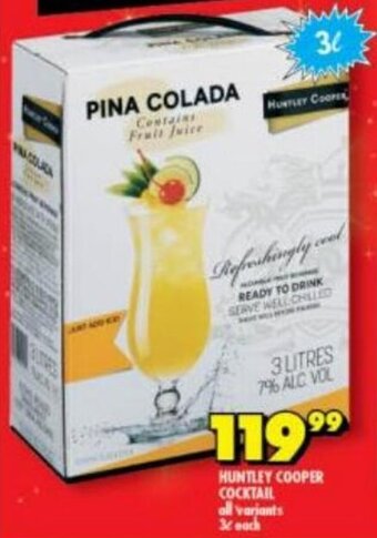 Huntley Cooper Cocktail all variants 3L