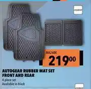 Autogear Rubber Mat Set Front & Rear MA26BK