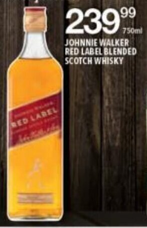 Shoprite Liquor Johnnie Walker Red Label Blended Scotch Whisky 750ml offer