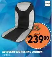 Midas Autogear 12V Heating Cushion 3 Settings CS20GY offer