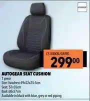 Midas Autogear Seat Cushion CS10BKBL/GR/RD offer