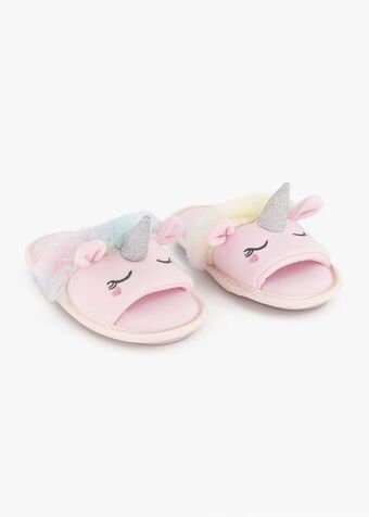 Unicorn mule slippers (size 12-6) older girl