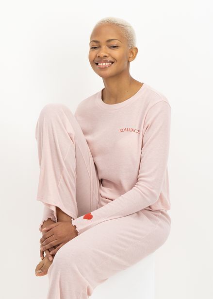 Woolworths Ruffle ribbed pyjama top offer