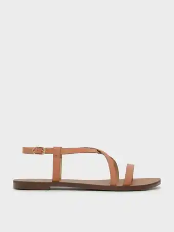 Charles & Keith Criss cross sandals - brown offer