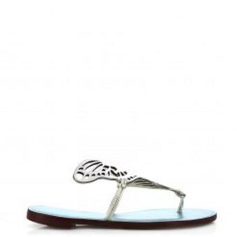 Europa Art Group Butterfly flat sandals- metallic offer