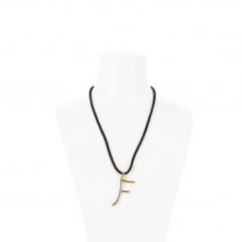 The ekfrasis monogram “f” necklace – gold