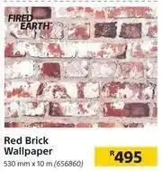 Builders Warehouse Fired Earth Red Brick Wallpaper offer