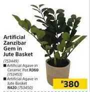 Builders Warehouse Artificial Zanzibar Gem In Jute Basket offer