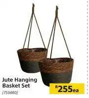 Builders Warehouse Jute Hanging Basket Set-Each offer