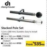 Builders Warehouse Designhouse Stacked Pole Set (1.5m x 280mm)-Each offer
