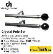 Builders Warehouse Designhouse Crystal Pole Set (3m x 280mm)-Each offer