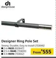 Builders Warehouse Designhouse Designer Ring Pole Set offer