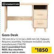 Builders Warehouse Home & Kitchen Gozo Desk-730mm(h) x 1.2m(w) x 600mm(d) offer