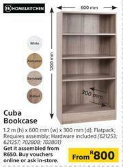 Builders Warehouse Home & Kitchen Cuba Bookcase-1.2m(h) x 600mm(w) x 300mm(d) offer