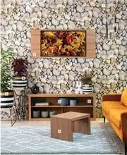 Builders Warehouse Fired Earth Modo Beach Stones Wallpaper-530mm x 10m offer
