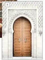 Design House Moroccan Door Canvas White-650mm x 450mm