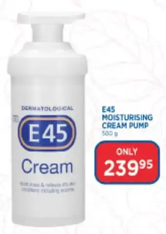 E45 Moisturising Cream 500g pump