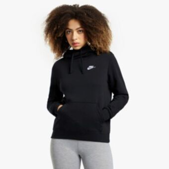Sportscene Nike women's nsw black/white hoody offer