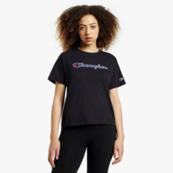 Sportscene Champion women's rochester black t-shirt offer