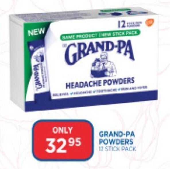 GrandPa Headache Powder 12 stick pack offer at Link Pharmacy