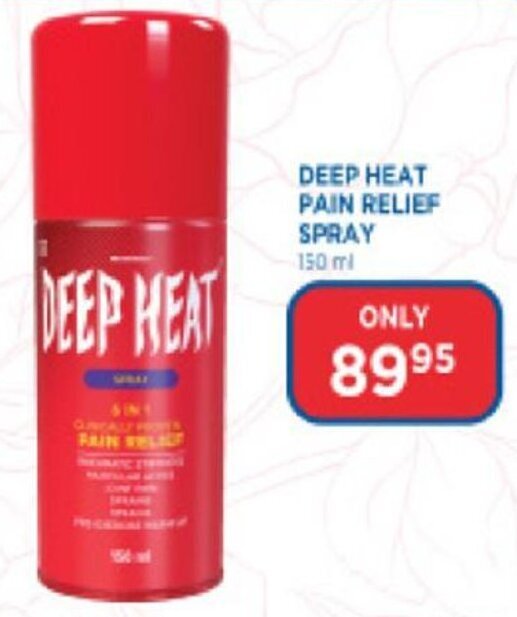 Deep Heat Pain Relief Spray 150ml offer at Link Pharmacy