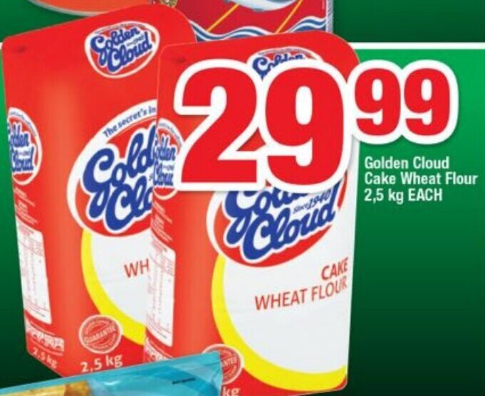 Golden Cloud Cake Wheat Flour 2,5kg offer at OK Foods