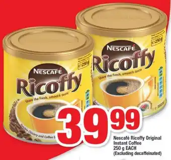 OK Foods Nescafé Ricoffy Original Instant Coffee 250g offer