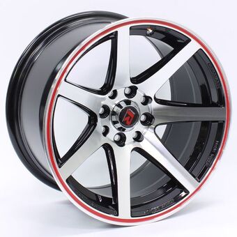 Autostyle 15″ gr157978 4/100 & 4/108 silver with red lip alloy wheels offer
