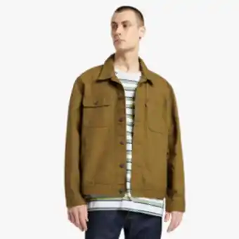 Markham Levi's dark olive stock trucker jacket offer