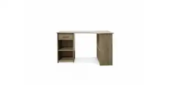 Ian angled desk, oak