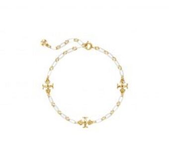Europa Art Group Roxanne chain delicate bracelet – white offer