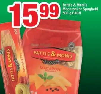 OK Foods Fatti's & Moni's Macaroni or Spaghetti 500g offer