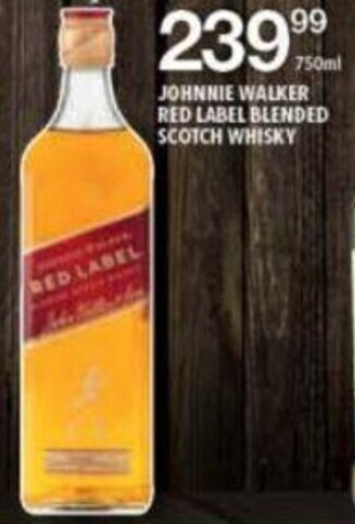 Shoprite Johnnie Walker Red Label Blended Scotch Whisky 750ml offer
