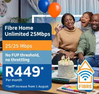 Fibre Home Unlimited 25Mbps