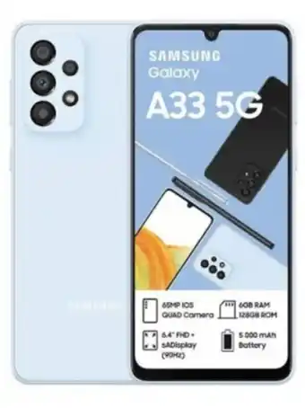 House & Home 3g mobile samsung galaxy a33 6.4" 5g 128gb smartphone offer