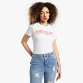 Sportscene Redbat women's white t-shirt offer