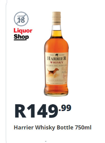 Shoprite Liquor Harrier Whisky Bottle 750ml offer