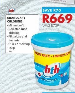 Chamberlain Granular+ chlorine offer