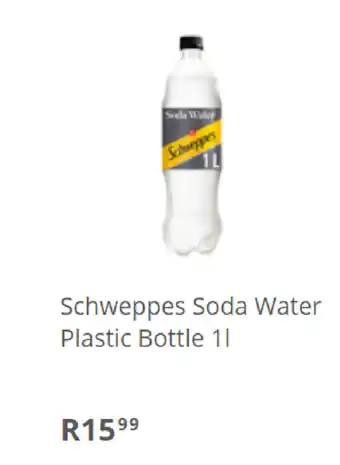 Pick n Pay Liquor Schweppes Soda Water Plastic Bottle 1L offer