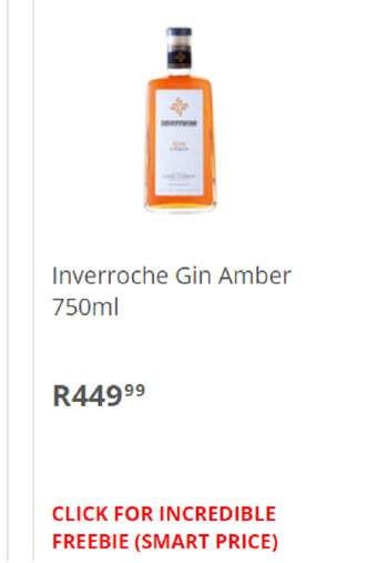 Inverroche Gin Amber 750ml
