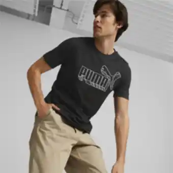 Totalsports Men's puma no 1 logo black tee offer