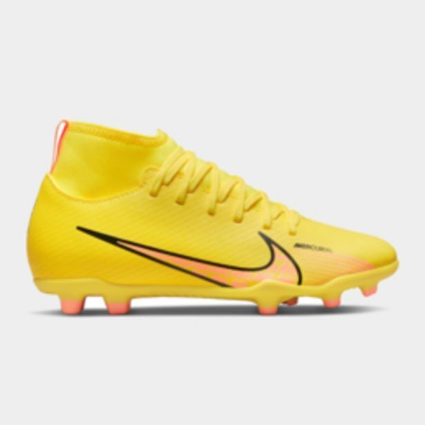 Totalsports Junior nike mercurial superfly 9 club yellow/volt fg boots offer