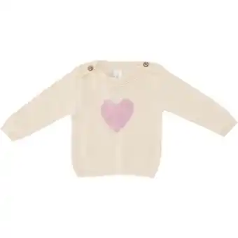 Girls cardigan blush & white 3-6m