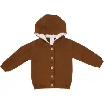 Clicks Unisex oatmeal cardigan light brown 6-12m offer