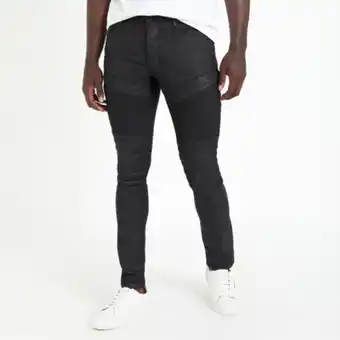 Fabiani Bologna coated biker denim offer