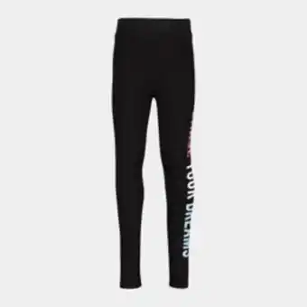 Totalsports Girls ts long cotton black tights offer