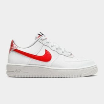 Nike junior air force 1 crater white/red sneaker