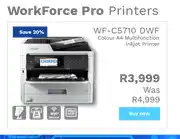 Epson Work Force Pro Colour A4 Multifunction Inkjet Printer WF-C5710 DWF