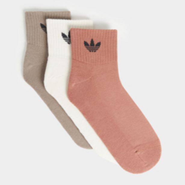 Adidas originals midcut crew 3 pair multicolour socks offer at Sportscene